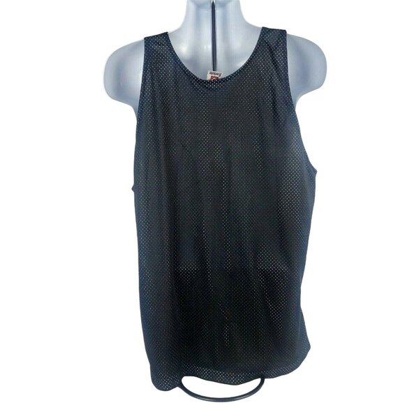 Franklin Basketball Jersey Mens Size Large Tank Top Blue Mesh Gym Sleeveless - Picture 2 of 5